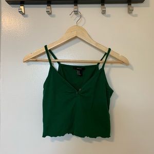 Forever 21 Green Cropped Top